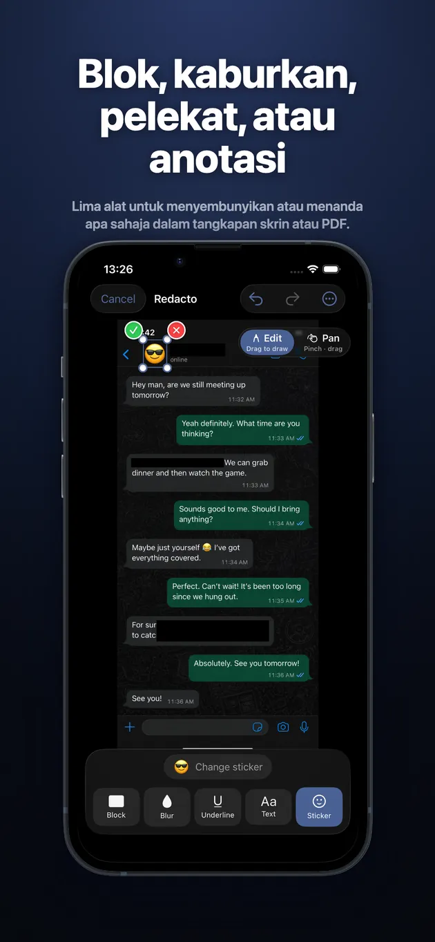 Lima alat untuk menyembunyikan atau menanda apa sahaja dalam tangkapan skrin atau PDF.
